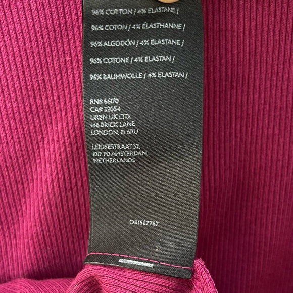 Maeve Fuchsia Ribbed Long Sleeve Top - Picture 4 of 4